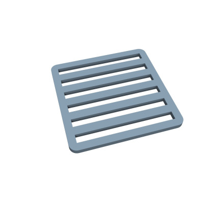 Grille carrée chalutier 1/25 - Fichier STL