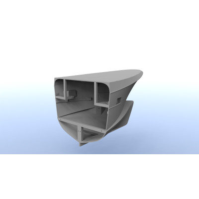 Chalutier Hauturier breton de 21,50 m - Echelle : 1/25 - Fichiers STL