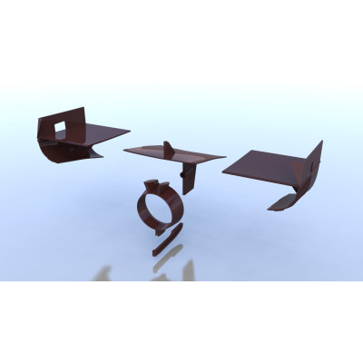 Chalutier Hauturier breton de 21,50 m - Echelle : 1/25 - Fichiers STL