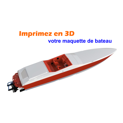 Off-shore Racer 42X - 1/12 - Fichiers STL