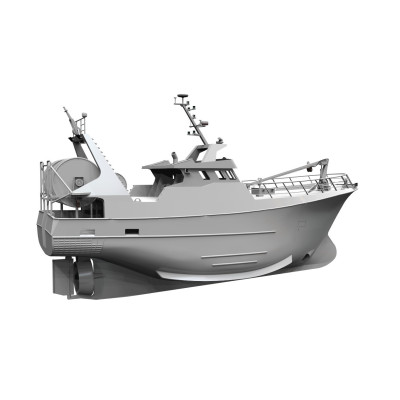 Chalutier hauturier de 25 mètres - 1/25 - Fichiers STL