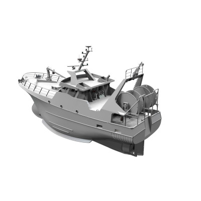 Chalutier hauturier de 25 mètres - 1/25 - Fichiers STL